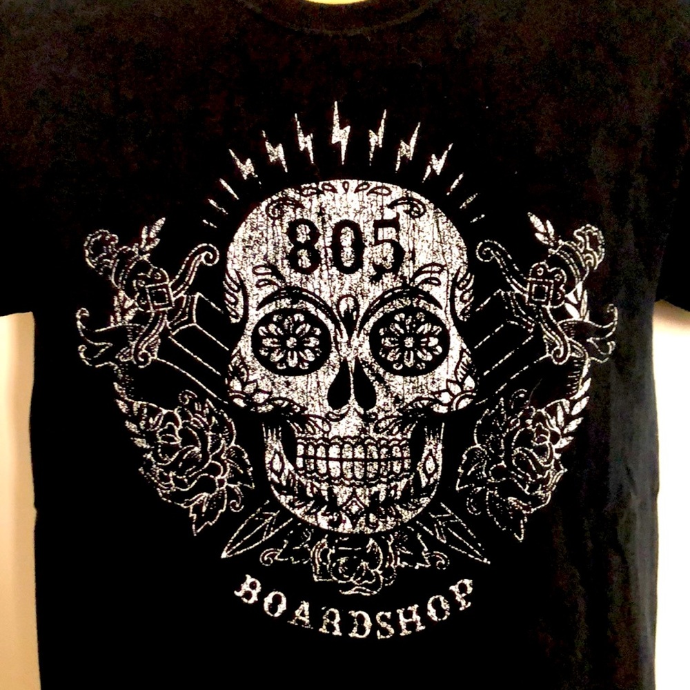 Gildan”805 Board shop”Heavy CottonMen’s Small Blk